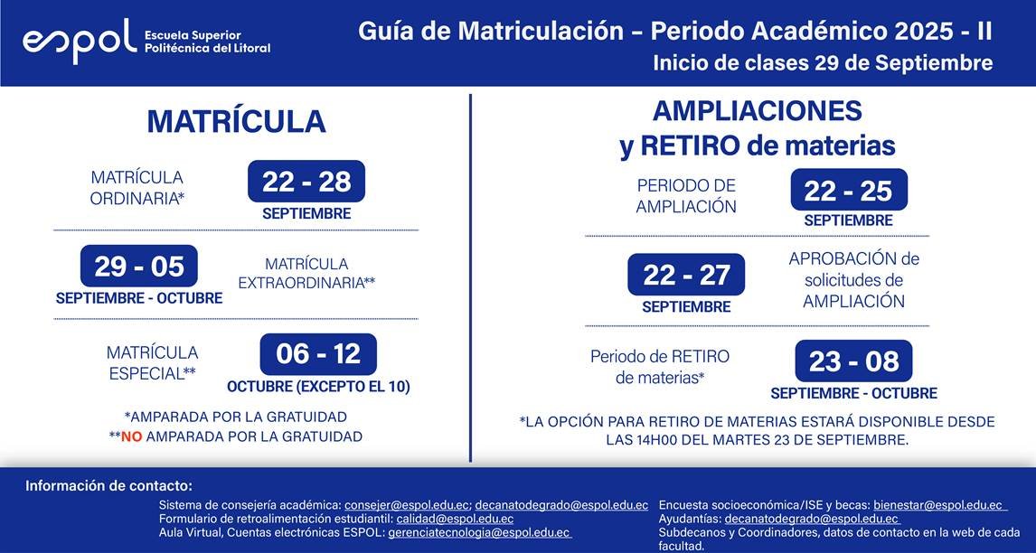 Guia de matriculación - PAO 2025 2