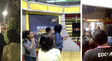 Estudiantes de EDCOM realizan visitas técnicas a canal de televisión