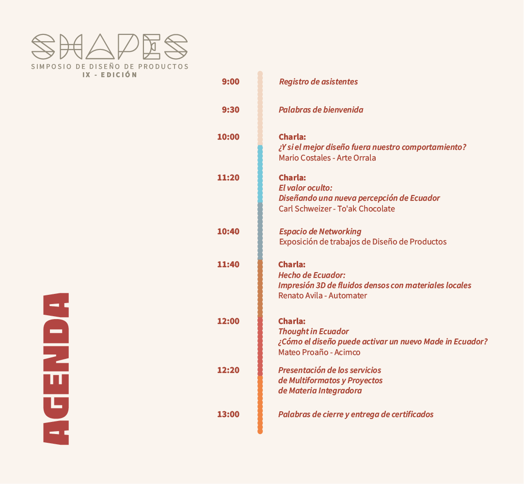AGENDA SHAPES FADCOM ESPOL