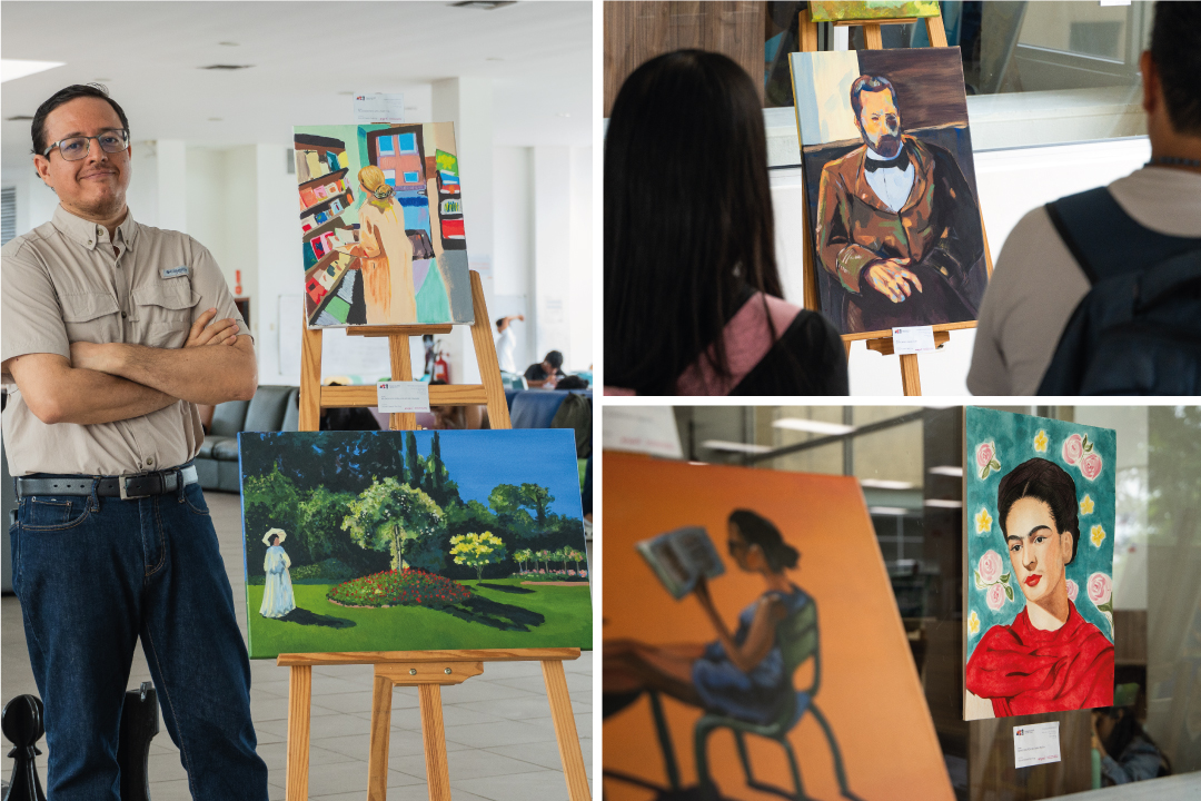 Exposición-Encuentros-sobre-el-Lienzo-y-el-Papel-Docente-Castelo